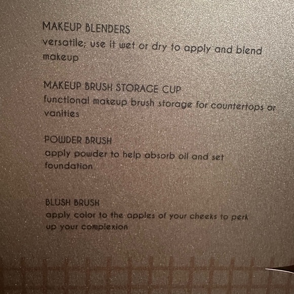 essential collection Disco bling make up brush kit 13 piece new & sealed Gold - Picture 12 of 12